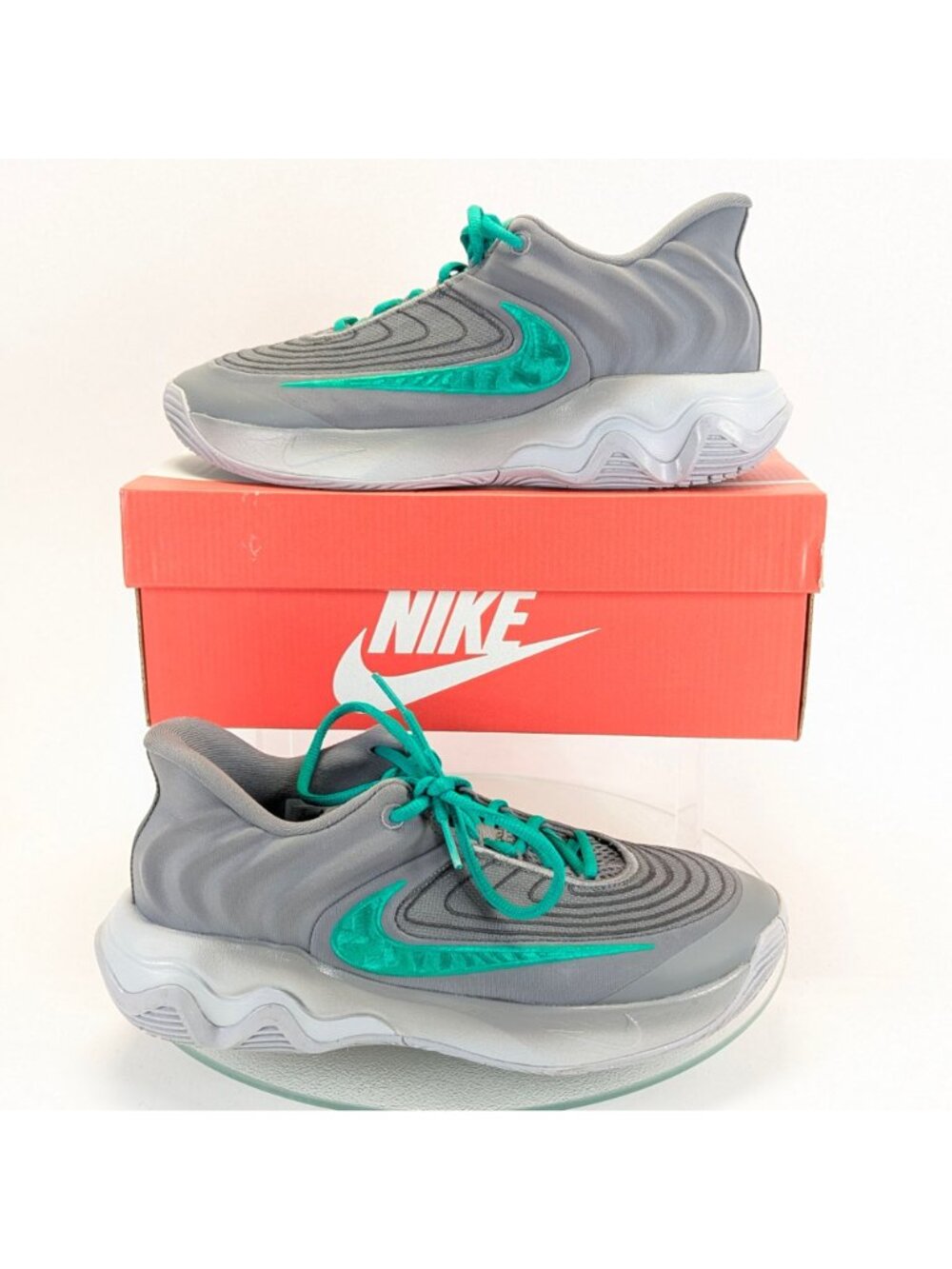 Nike Giannis Immortality 4 Smoke Grey Stadium Green Mens Size 8 Shoes Sneakers - Picture 9 of 10
